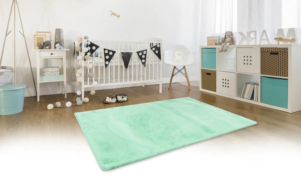 Kusový koberec Rabbit new 07 mint, 160x230, zelená, obývacia izba, BO-MA