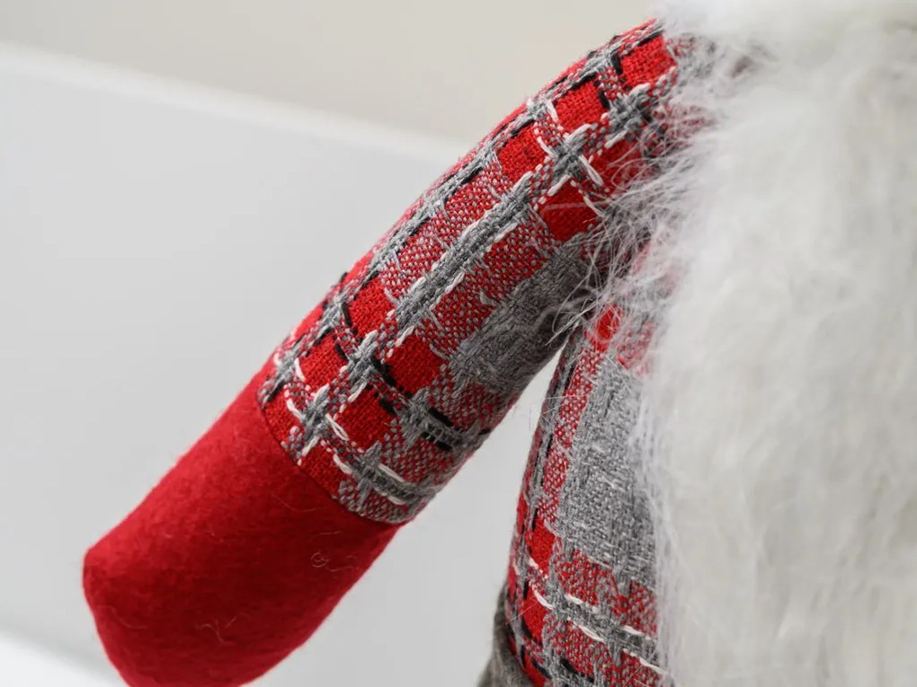 Dekoratívny trpaslík GNOME 90 cm, červený