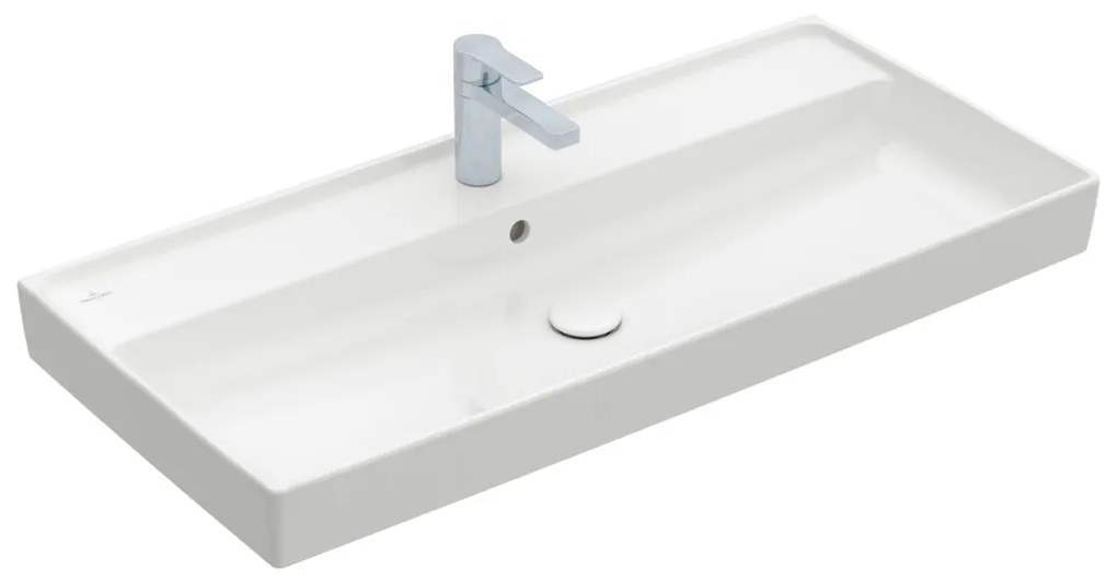 Villeroy & Boch COLLARO - Umývadlo na skrinku 1000x470x160 mm, s prepadom, biela Alpin 4A33A501