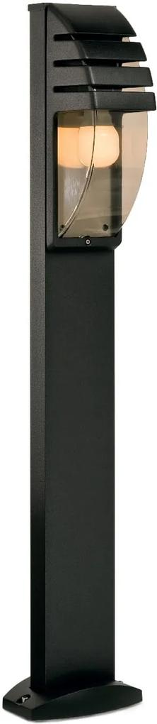 Vonkajšie stojanové svietidlo REDO BONN čierny hliník 9819