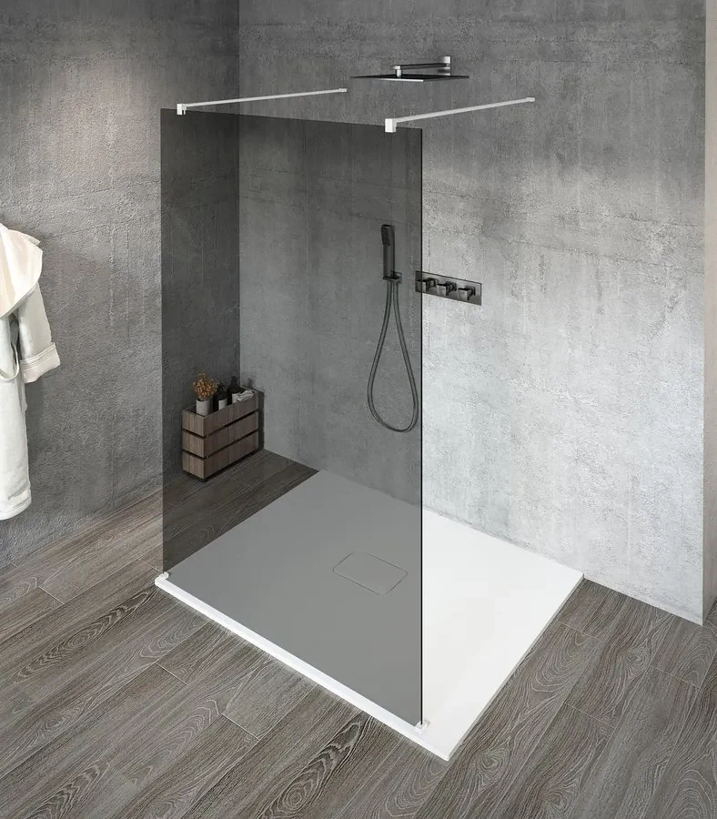 Gelco Gelco, VARIO WHITE jednodielna sprchová zástena na inštaláciu k stene, sklo nordic, 800 mm, GX1580-07