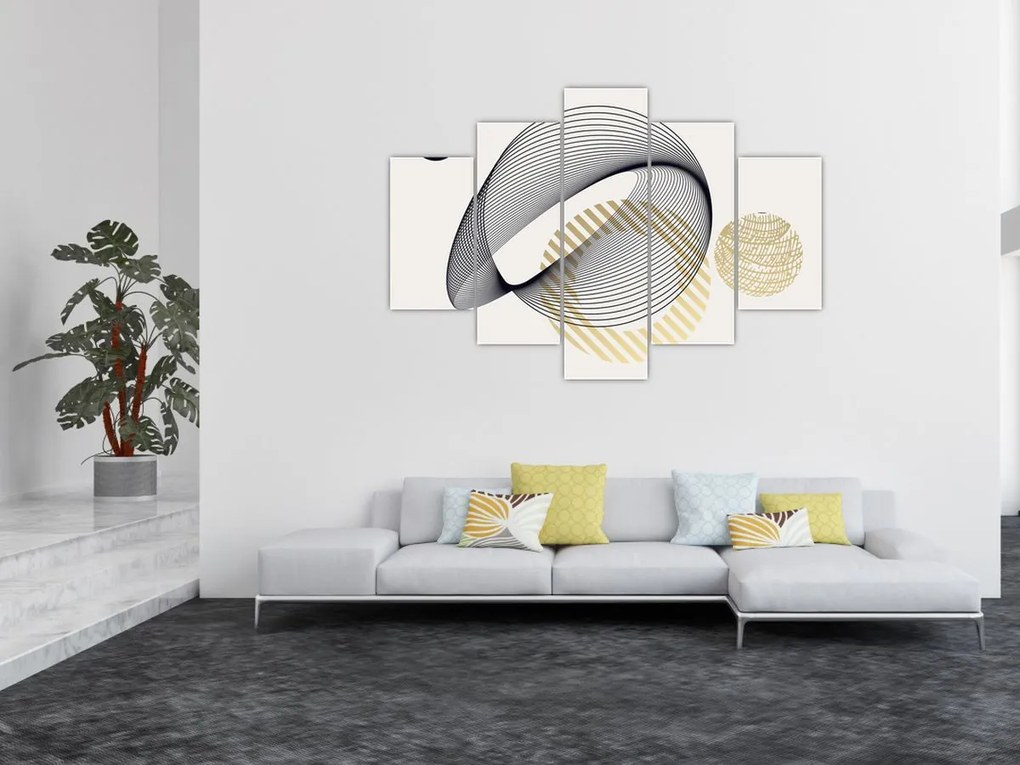 Obraz - Geometrické tvary N⁰3 (150x105 cm)
