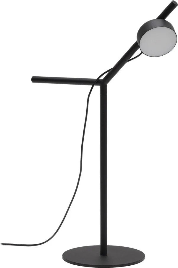 Čierna kovová LED stolová lampa so stmievačom (výška 61,5 cm) Orey – Kave Home