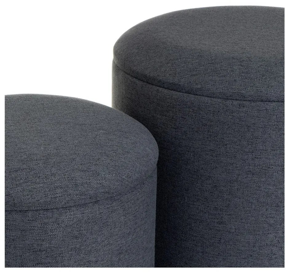 Tmavosivé taburety v súprave 2 ks – Casa Selección