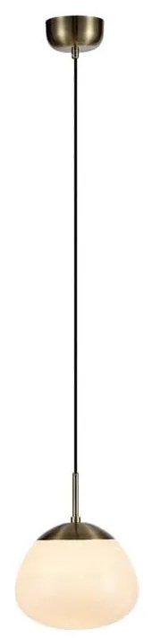 Závesné svietidlo v zlatej farbe Markslöjd Rise, výška 31 cm