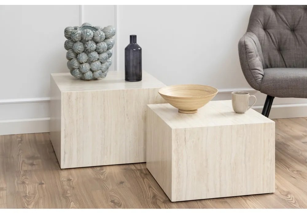 Konferenčné stolíky v súprave 2 ks 58x58 cm Dice - Actona