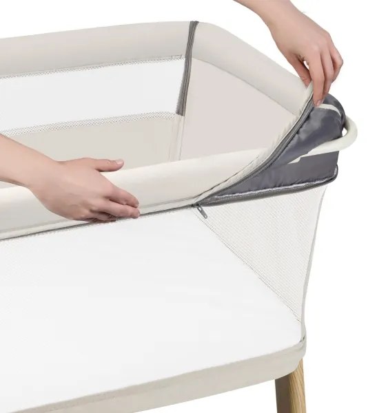 Lionelo - Detská postieľka 5v1 THOMI PLUS piesková