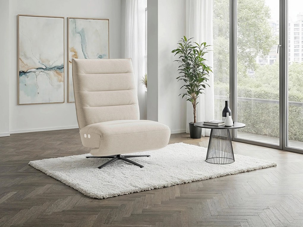 XXXLutz RELAXAČNÉ KRESLO, textil, piesková Sit & More - Online Only obývacie izby - 000144038027