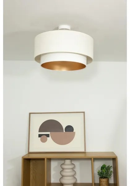 Prisadený luster NATIA 1xE27/60W/230V biela