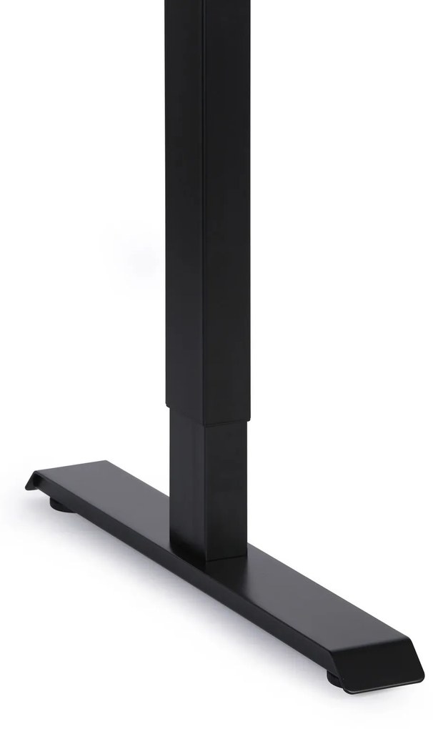 Výškovo nastaviteľný pracovný stôl do dielne, 2 motory, 1200 x 800 x 760-1230 mm, čierna podnož