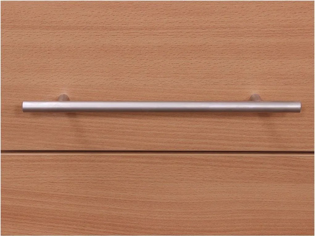 Nabytekmorava Sklápacia posteľ VS1056 MAX, 200x120cm farba lamina: dub sonoma svetlá/biele dvere, Varianta dverí: lesklé