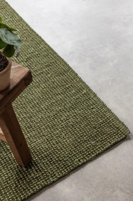 Koberec Bouclé Jaipur zelený
