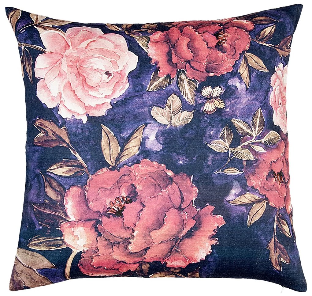 Povlak na vankúš Late Night Peony - 40*40 cm