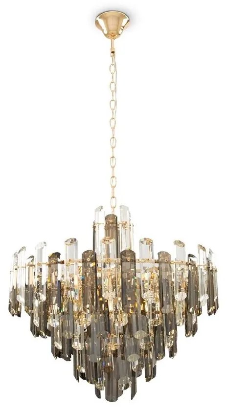 Maytoni DIA200PL-08G - Luster na reťazi FLARE 8xE14/40W/230V