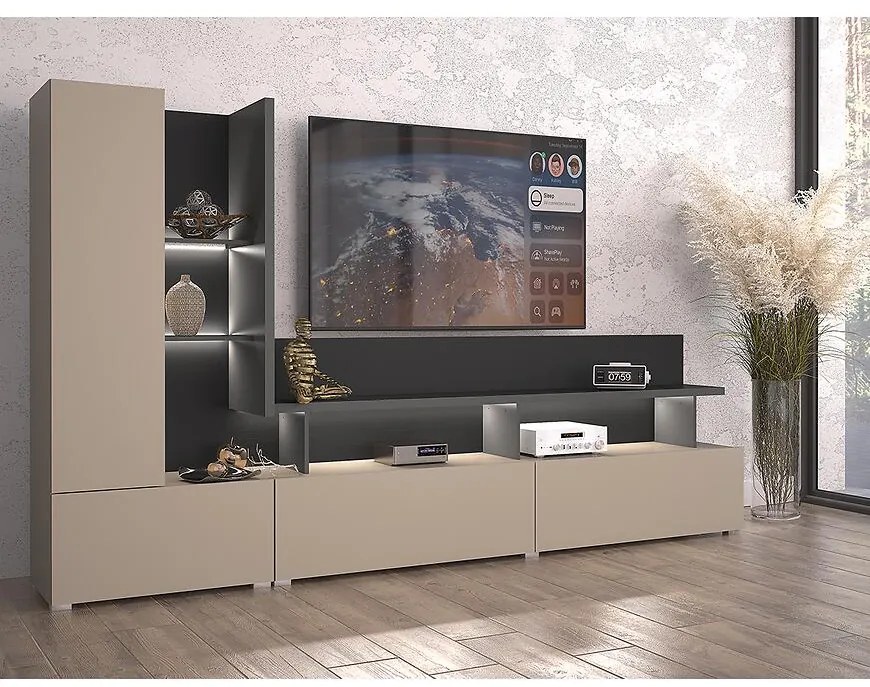 Obývacia stena Serio čierna/congo 09