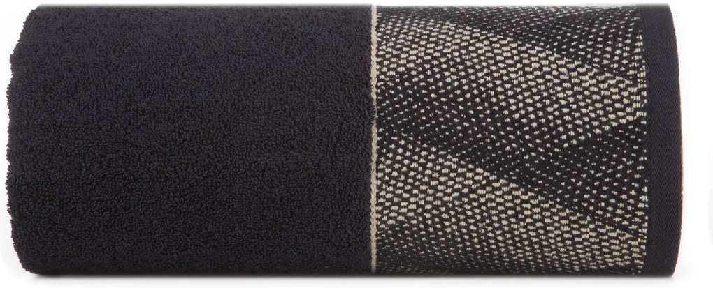 BAVLNENÝ UTERÁK LIMITED COLLECTION VICTORIA12 70X140 CM ČIERNA