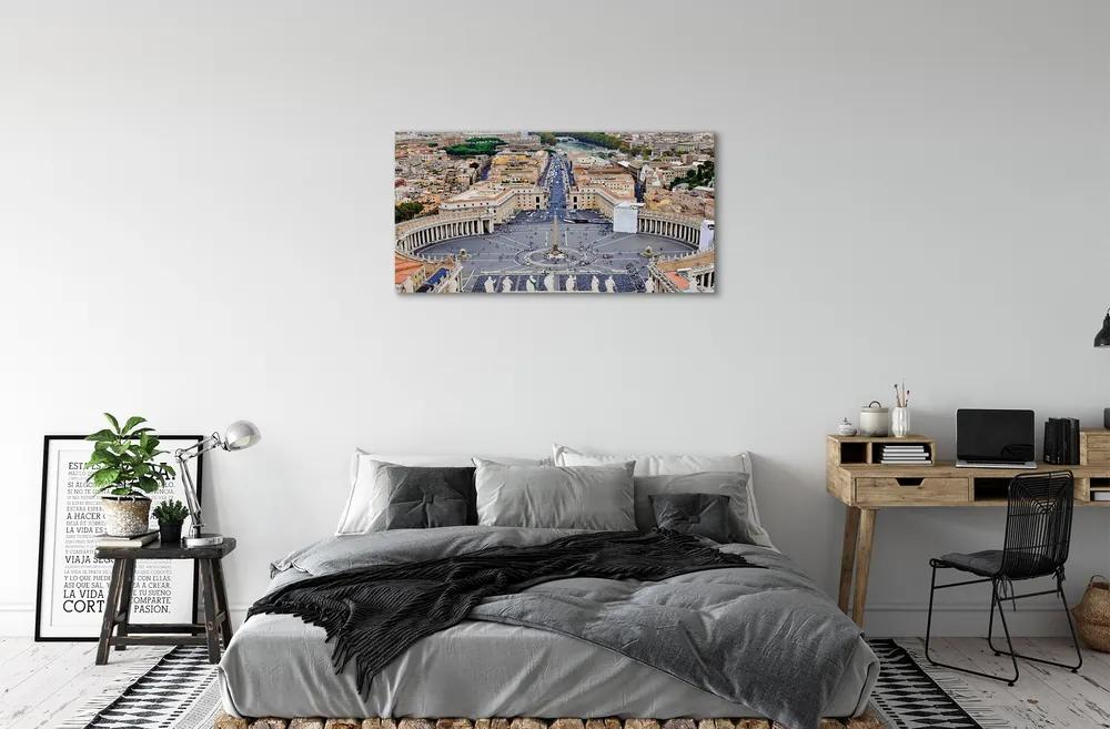 Obraz na plátne Rome Vatican square panorama 100x50 cm