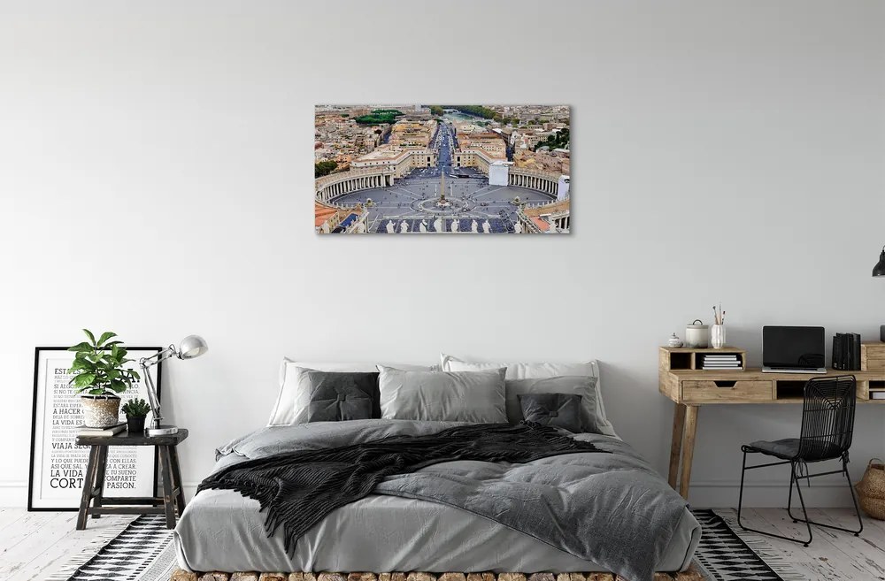 Obraz na plátne Rome Vatican square panorama 120x60 cm