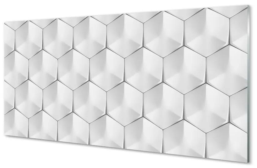 Obraz plexi 3d šesťuholníky 100x50 cm