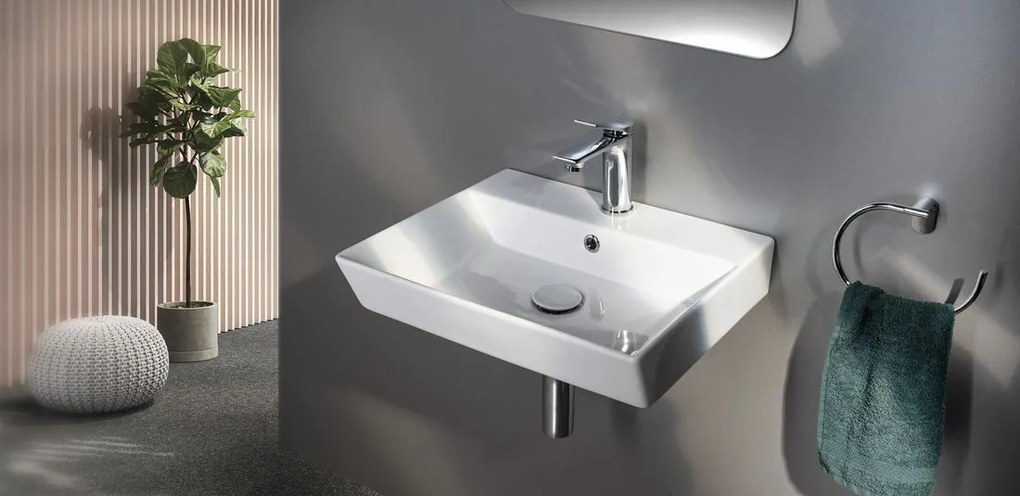 Aqualine Aqualine, ORION keramické umývadlo 49x38,6cm, bielá, 27050