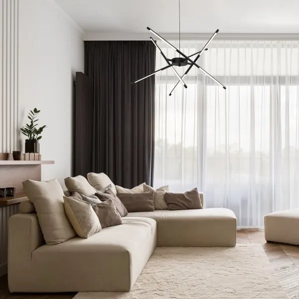 Rabalux 72338 - LED Luster na lanku HENLI2 LED/40W/230V 3000K čierna