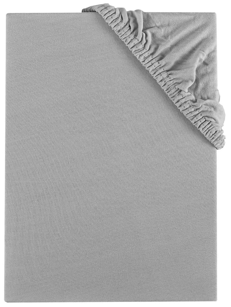 Plachta posteľná sivá jersey EMI: Detská plachta 70x140
