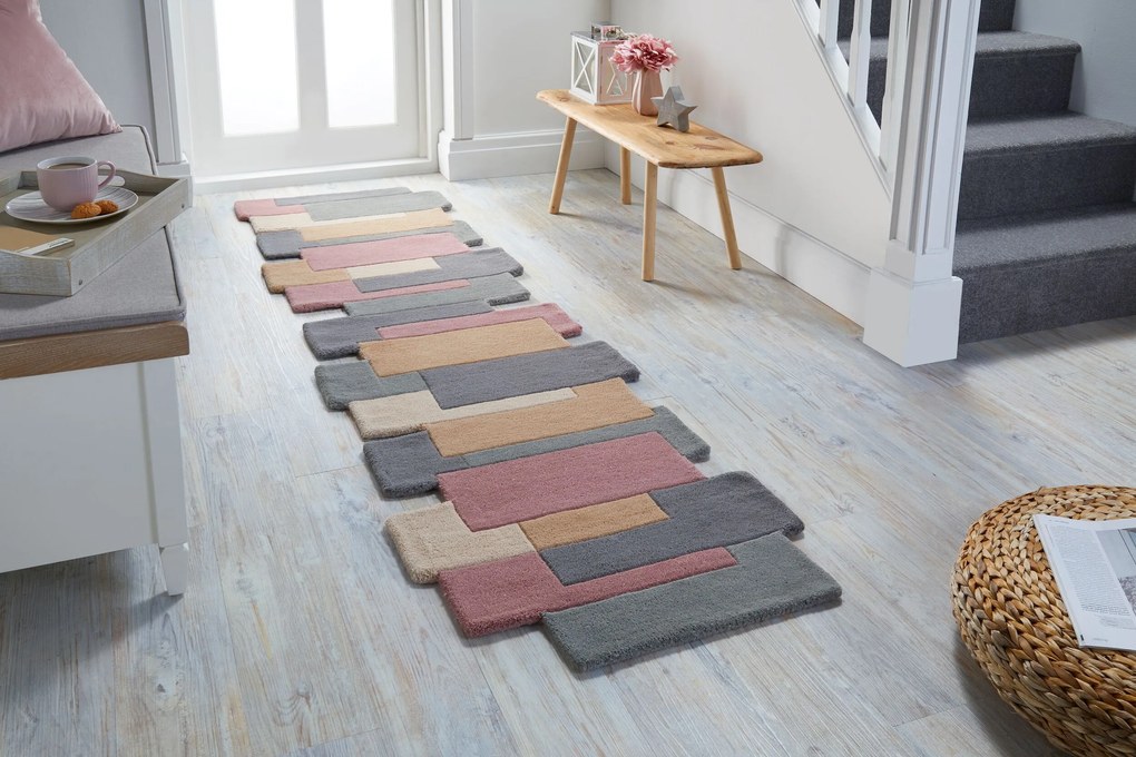 Flair Rugs koberce Ručne všívaný kusový koberec Abstract Collage Pastel - 150x240 cm