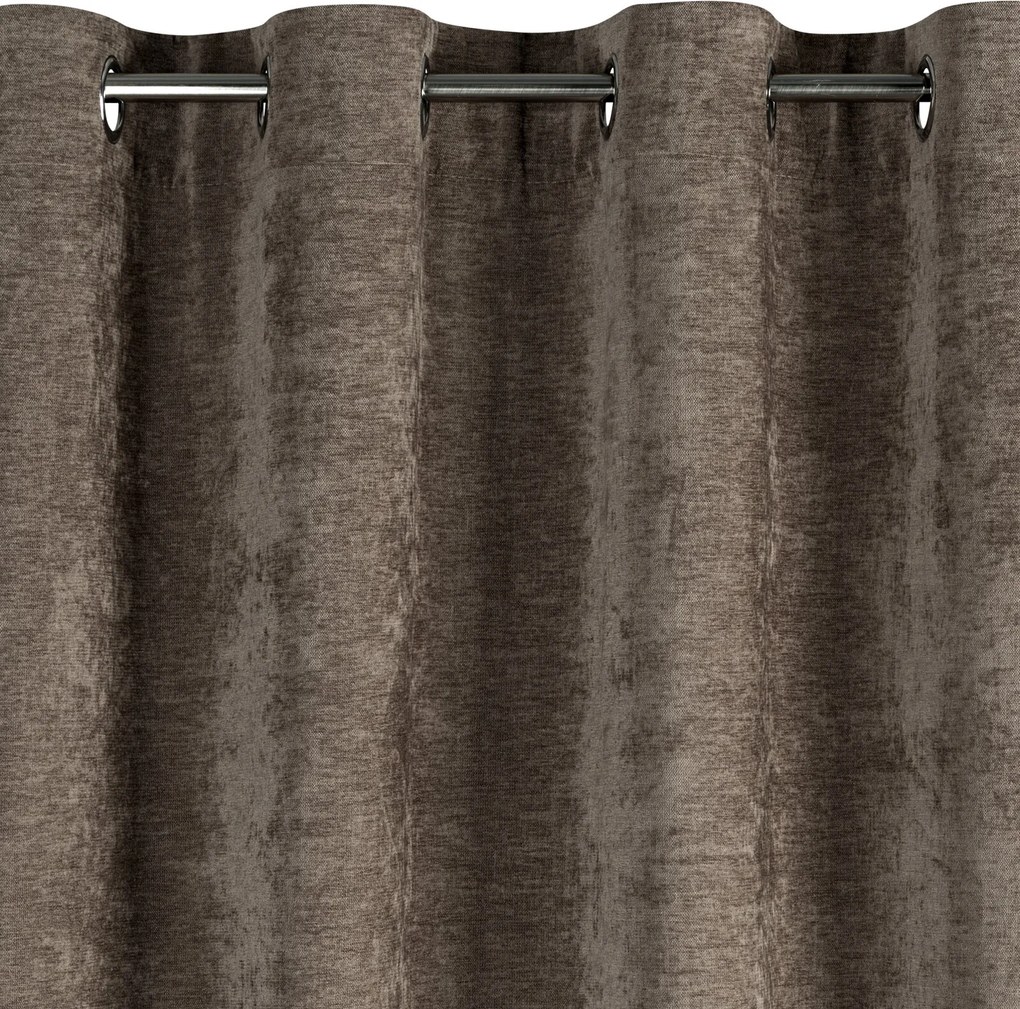 ZÁVES NA KRÚŽKOCH VANI 140X250 CM BÉŽOVÁ