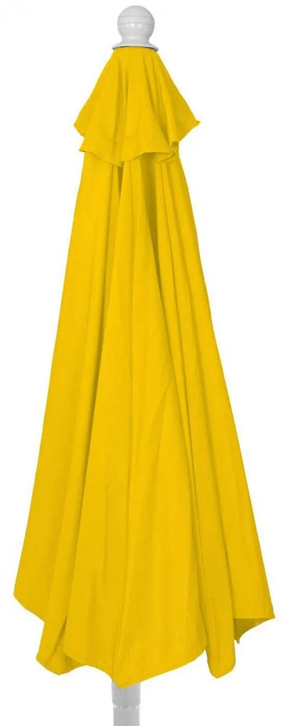 Slnečník polkruh Parla - polyester/hliník - 270cm žltá so stojanom