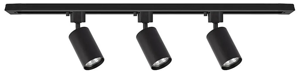 Bodové svietidlo v lištovom systéme TIGER 3xGU10/10W/230V čierna