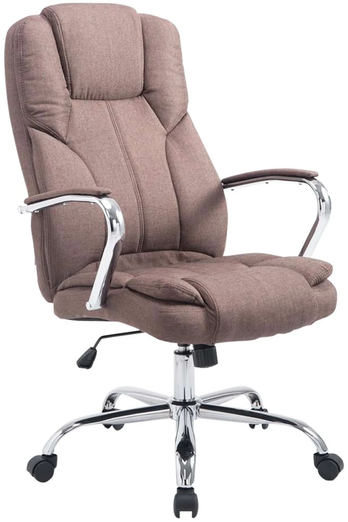Design-Shop Kancelárska XXL stolička Xanthy látka - Hnedá