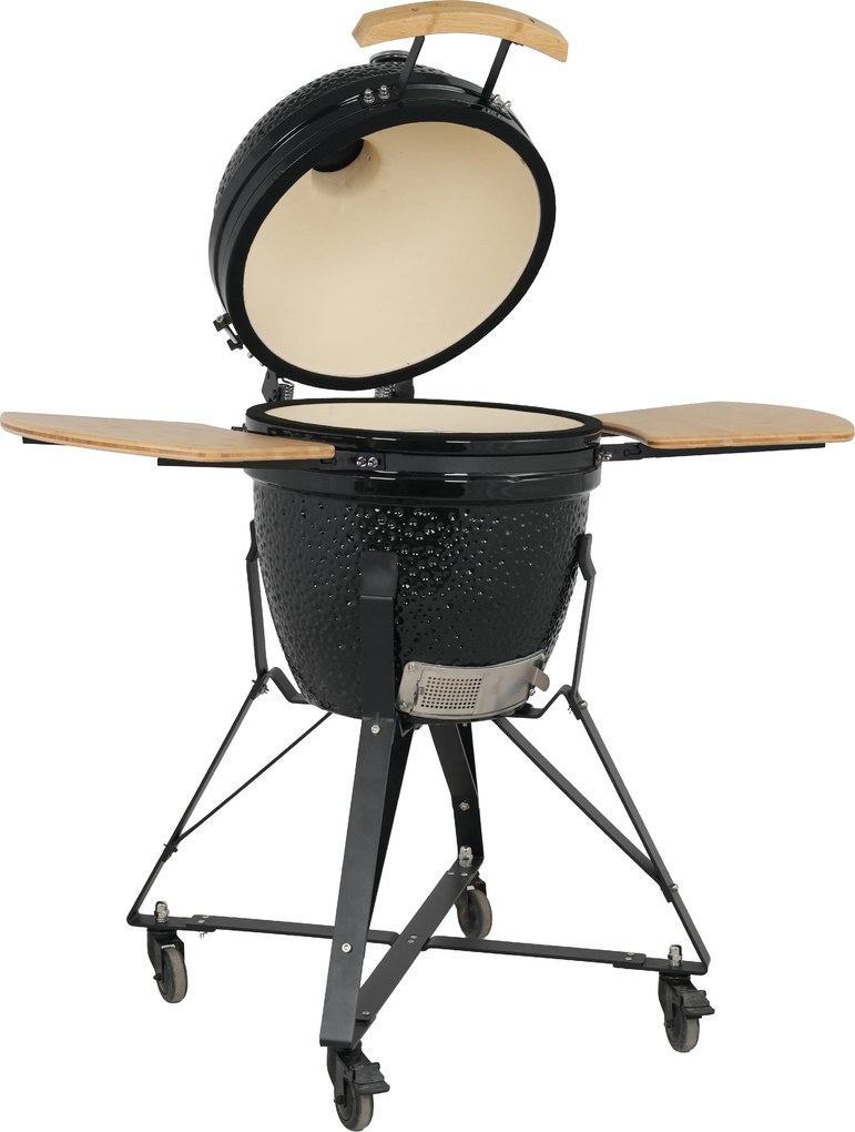 Keramický Kamado BBQ gril BestBerg BBGK-46B / Ø 38,3 cm / čierna