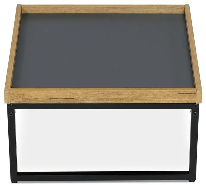 Autronic BONTEC Konferenčný stolík 53x53cm, mdf, dub, CT-612 OAK Farba: Šedá