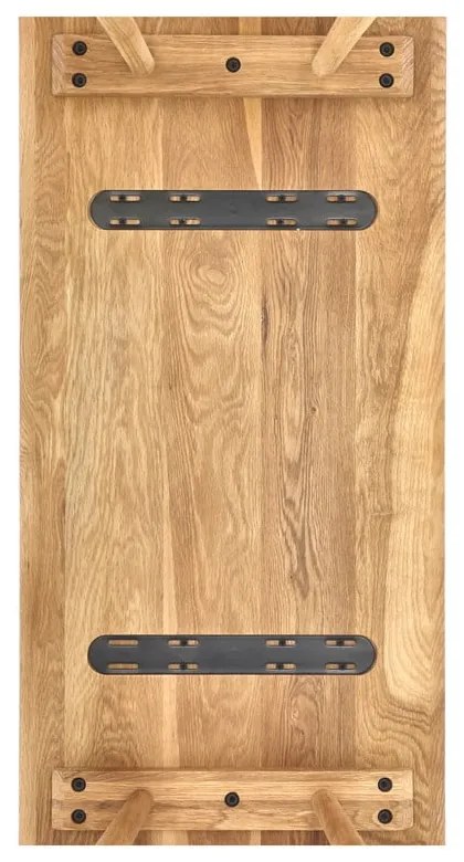 Jedálenský stôl z dubového dreva 44.5x100 cm Bodo - Villa Collection