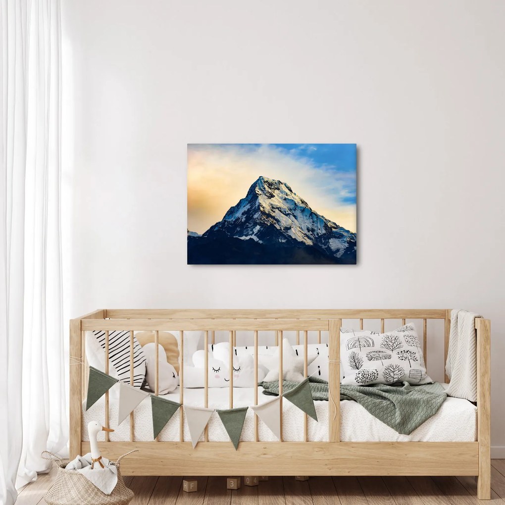 Obraz zasnežených hôr, Nepál (70x50 cm)