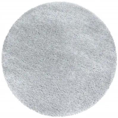 Ayyildiz koberce Kusový koberec Brilliant Shaggy 4200 Silver kruh - 160x160 (priemer) kruh cm