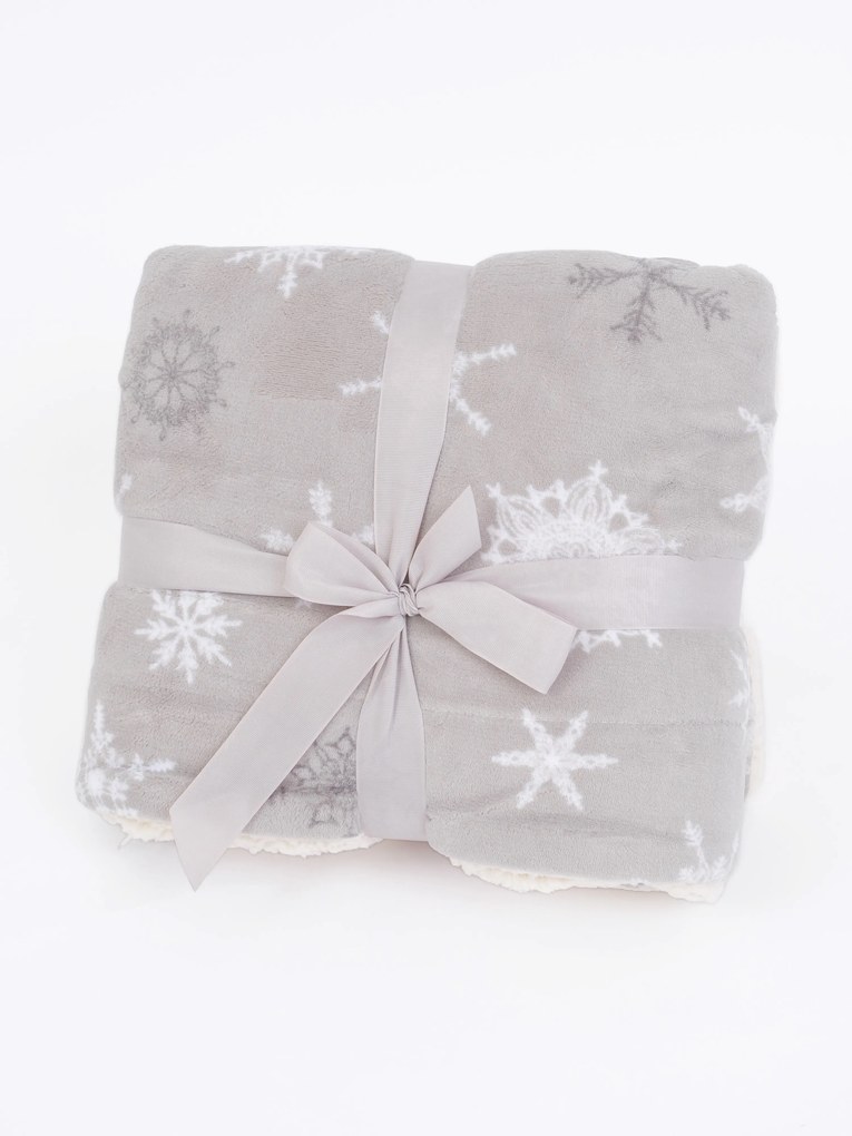 Baránková deka mikroplyš 150 × 200 cm – Frozen sivé