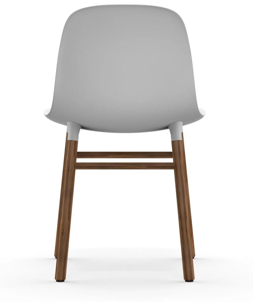 Stolička Form Chair – biela/orech