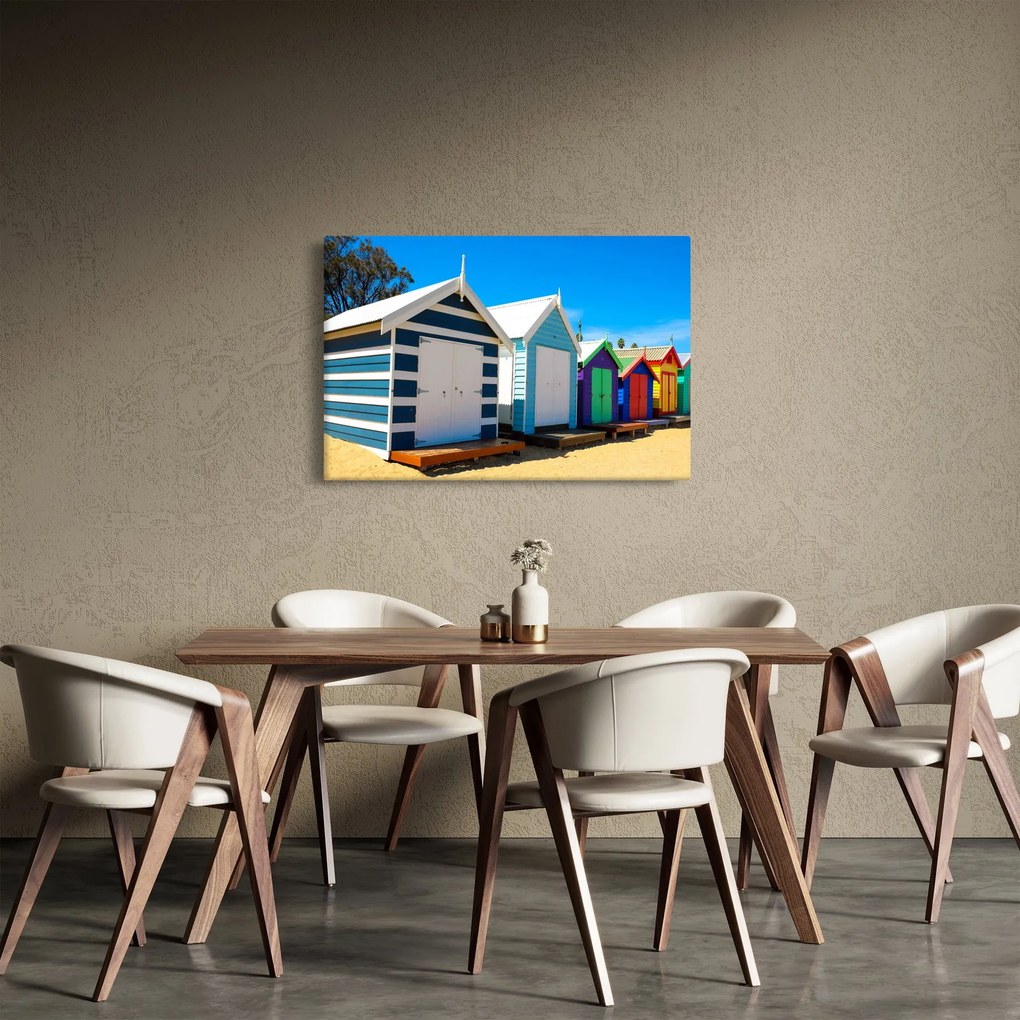 Obraz - Pláž Brighton, Melbourne, Austrália (90x60 cm)
