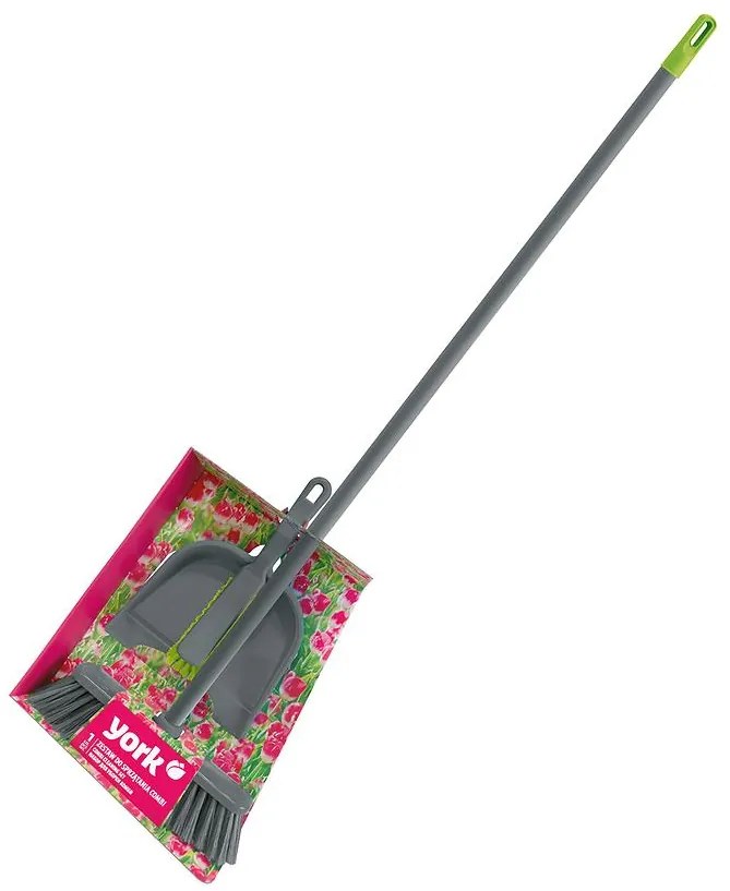 Sada metla s násadou, lopatka a metlička