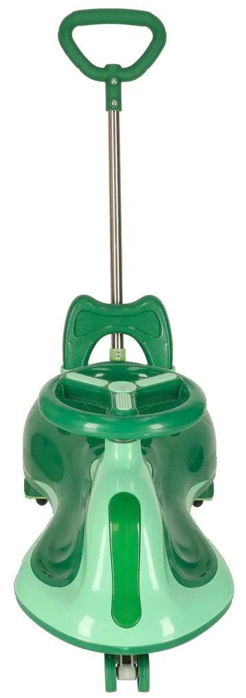 KIK LED Swing FIX S2 gravitačná kolobežka s LED kolesami, zelená