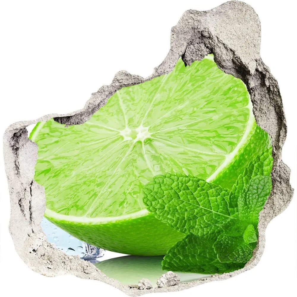 Diera 3D fototapety nálepka Lime ice nd-p-76224722