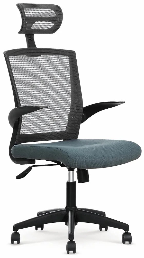HALMAR Valor kancelárska stolička s podrúčkami sivá