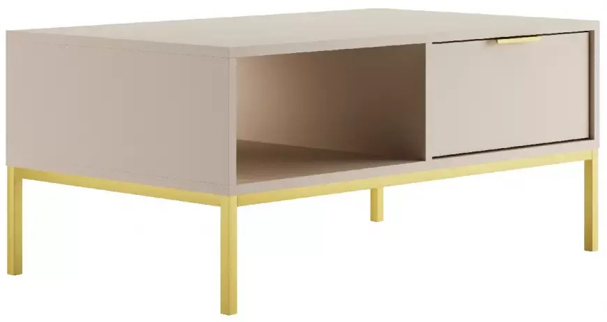 Konferenčný stolík Austin 100 cm kašmír/zlatá