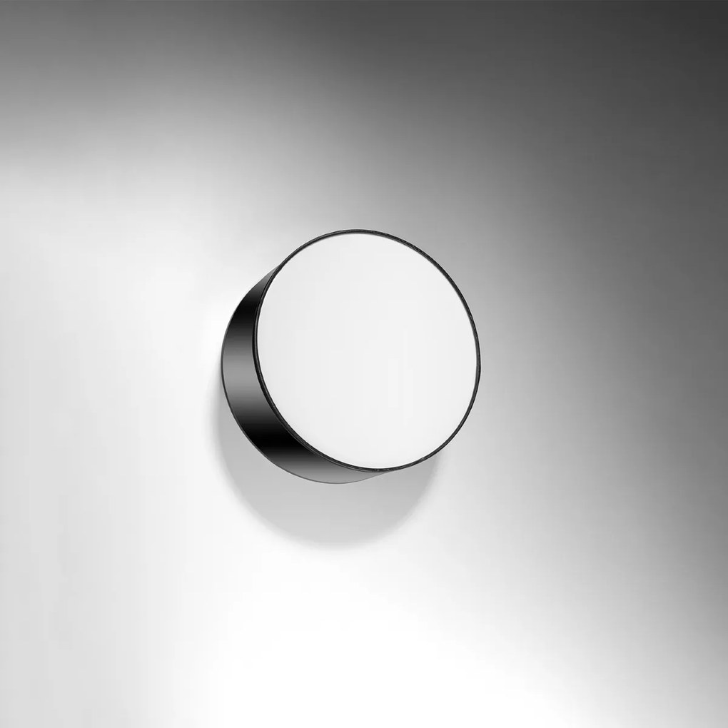 Stropné svietidlo Arena, 1x čierne plastové tienidlo, (biely plast), (fi 25 cm)