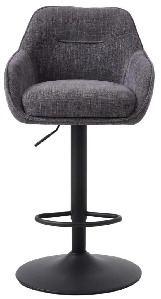 Otočná barová stolička s výškovým nastavením Avola (54850003), sivá