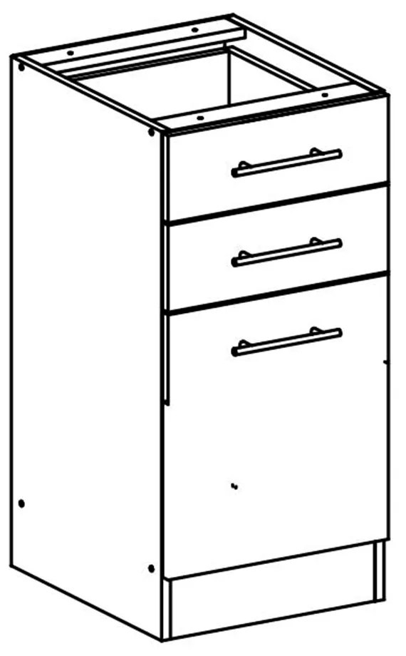 Dolná kuchynská skrinka S40SZ2 Flor. Vlastná spoľahlivá doprava až k Vám domov. 1014748