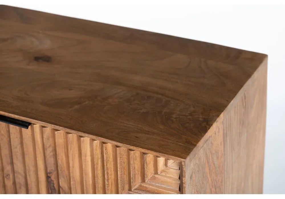 TV stolík z mangového dreva v prírodnej farbe 160x58x40 cm Nereida – MOME