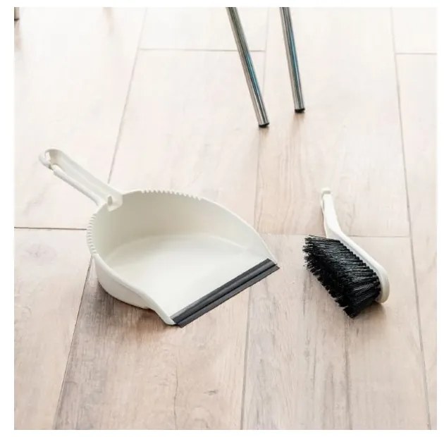 Krémovobiela súprava lopatky a mäkkého zmetáka Addis