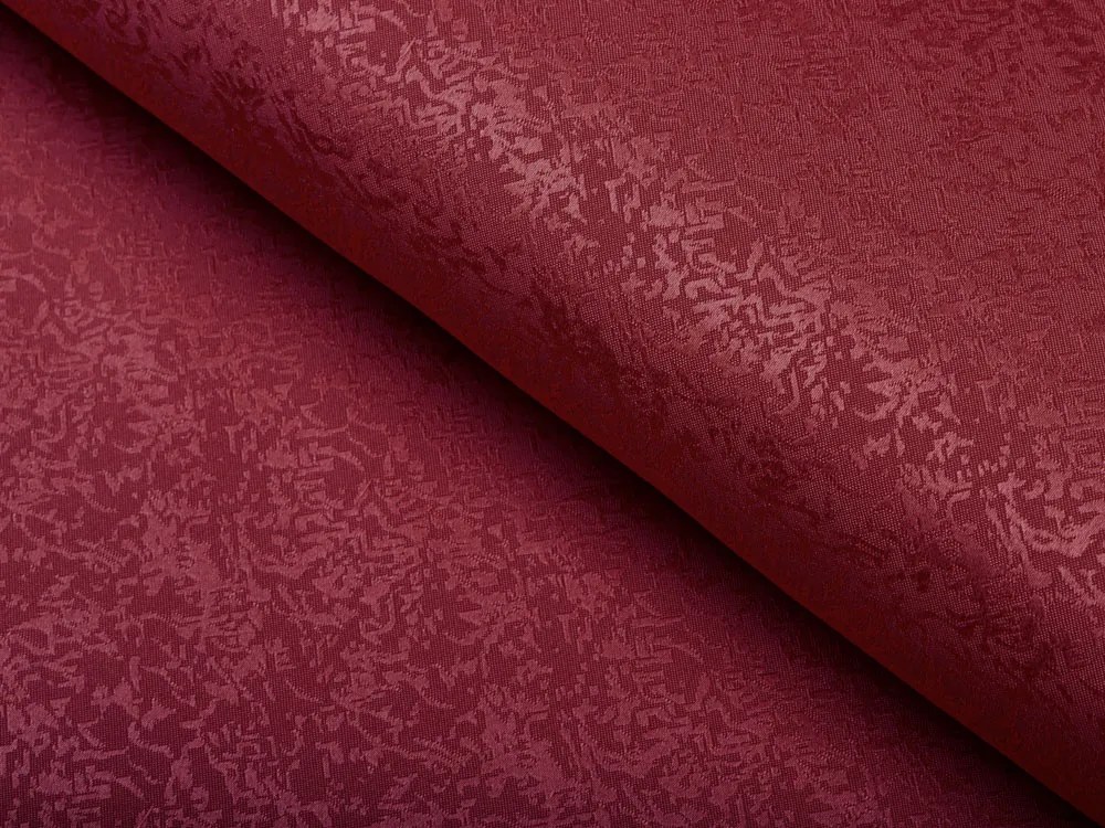 Biante Veľký teflónový oválny obrus TF-036 Venezia vínovo červený 240x280 cm